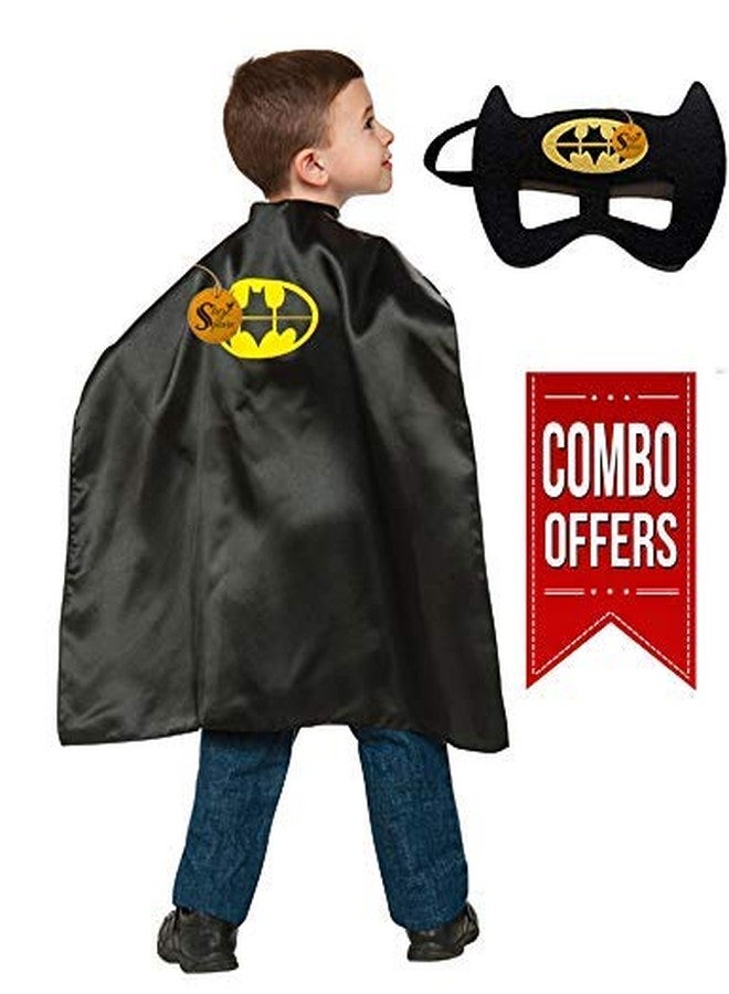 Sage Square "Superhero" Eye Mask & Cape for Costume Parties, Cosplay, Birthday Parties & Dress-up (Combo) - Image 2